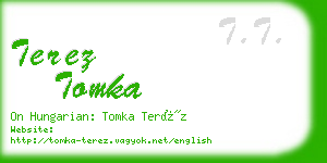 terez tomka business card